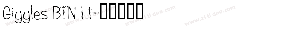Giggles BTN Lt字体转换